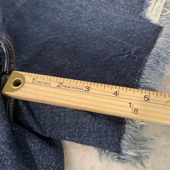 Judy Blue Shorts Womens 2XL Blue Jean High Waist Rigid Front Raw Hem New Tags - Picture 9 of 9